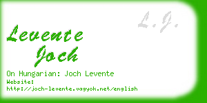 levente joch business card